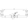 McAlpine Przyłącze do zestawu zlewozmywakowego, dwukomorowego 6/4"x40mmx6/4" z podłączeniem do pralki lub zmywarki HC11